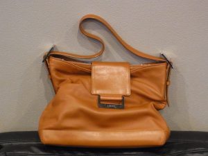 ロエベ 買取 カーフレザー ハンドバッグ ブラウン