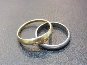 K18 ダイヤ付きリング Pt900 マリッジリング 買取 査定