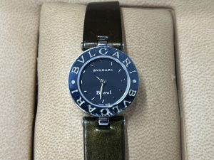 BVLGARI ブルガリ ビーゼロワン BZ22S SS×革 クォーツ ベゼルキズ大