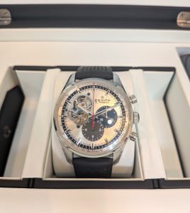 ゼニス 買取 エルプリメロ クロノマスター 03.2040.4061/69.R576 シルバー文字盤 箱
