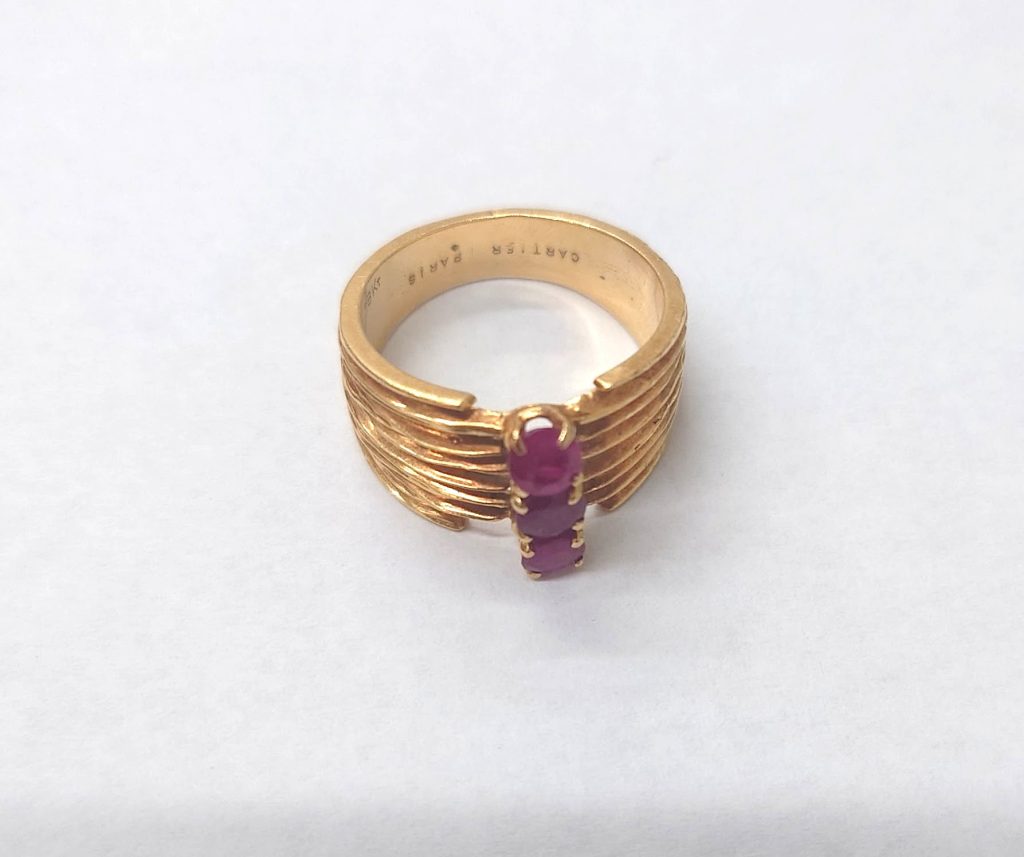 カルティエ 買取 18KT ヴィンテージ ルビーリング ジュエリー