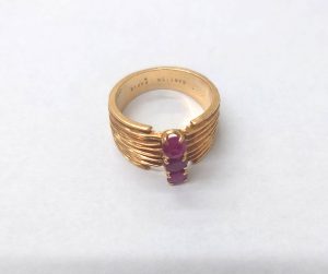 カルティエ 買取 18KT ヴィンテージ ルビーリング ジュエリー