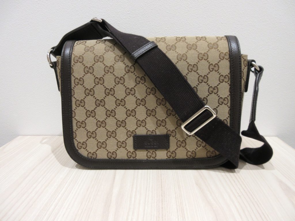グッチ ショルダーバッグ GGキャンバス 買取 ブラウン 449172