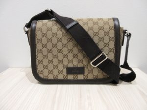 グッチ ショルダーバッグ GGキャンバス 買取 ブラウン 449172