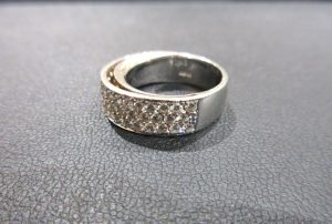 宝飾ジュエリー ダイヤモンドハーフエタニティリング 買取 K18WG D1.58ct