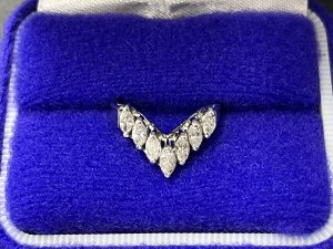 プラチナも続伸！プラチナ900 ダイヤモンドリング マーキスカット
