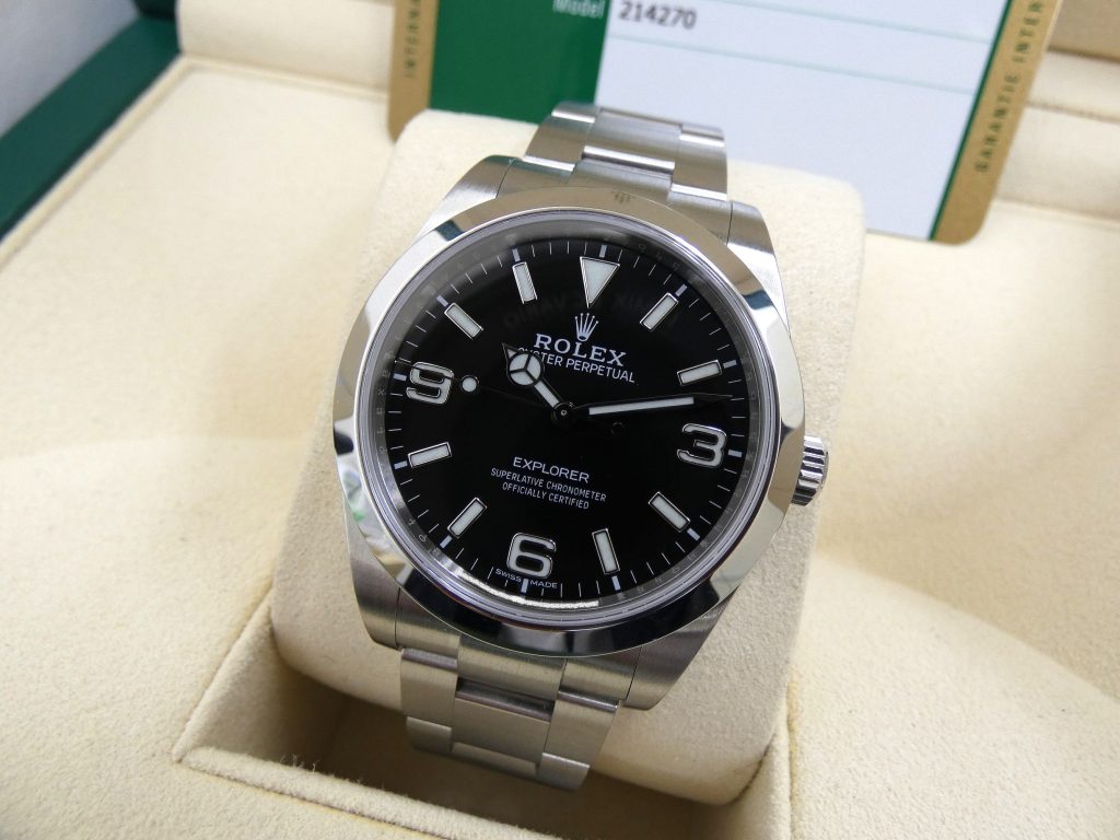 ロレックス エクスプローラー 39mm 214270 後期 2018年製 買取価格