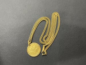 K24 メイプルリーフ金貨 1/10oz（オンス） K18ネックレス コインフレーム 買取