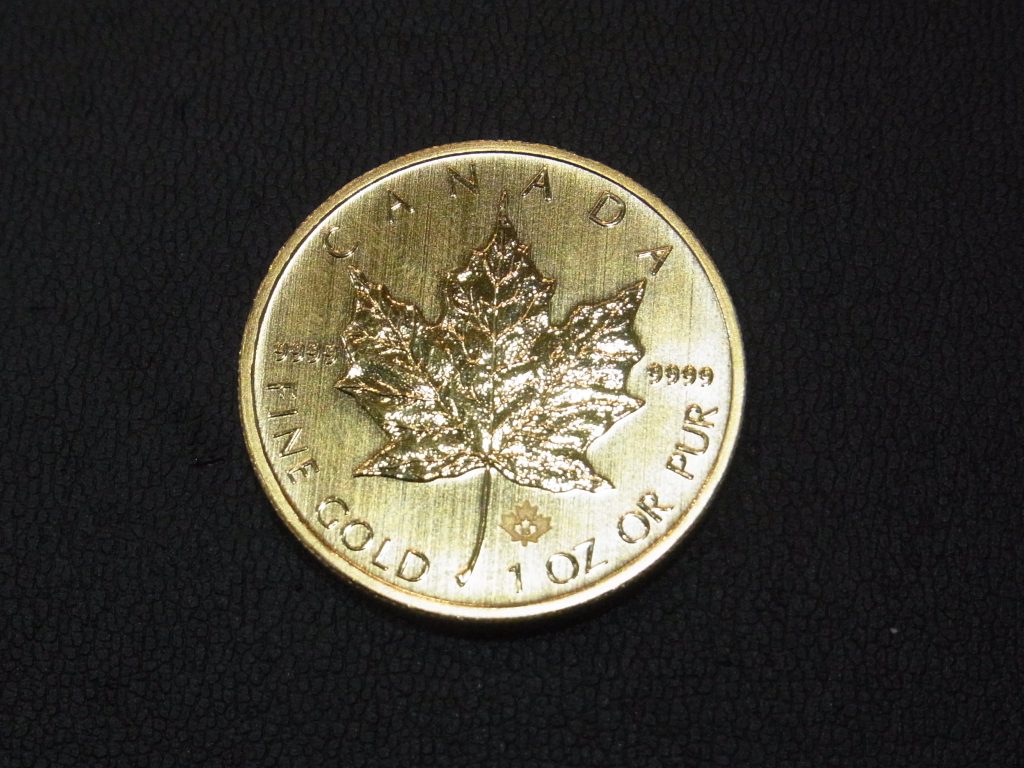 メイプルリーフ金貨 買取 1oz 31.1g K24 金相場19,000円台