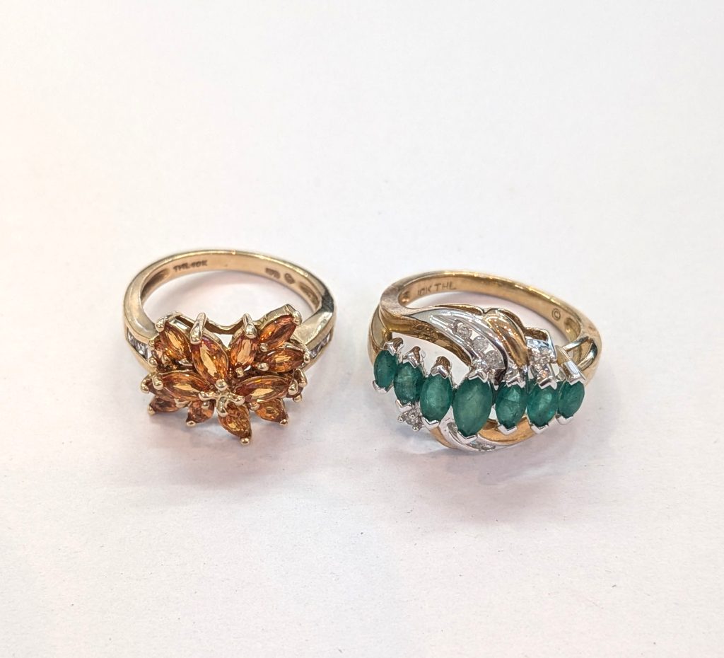 貴金属 10K 買取 10金 デザインジュエリー 金製品 2点