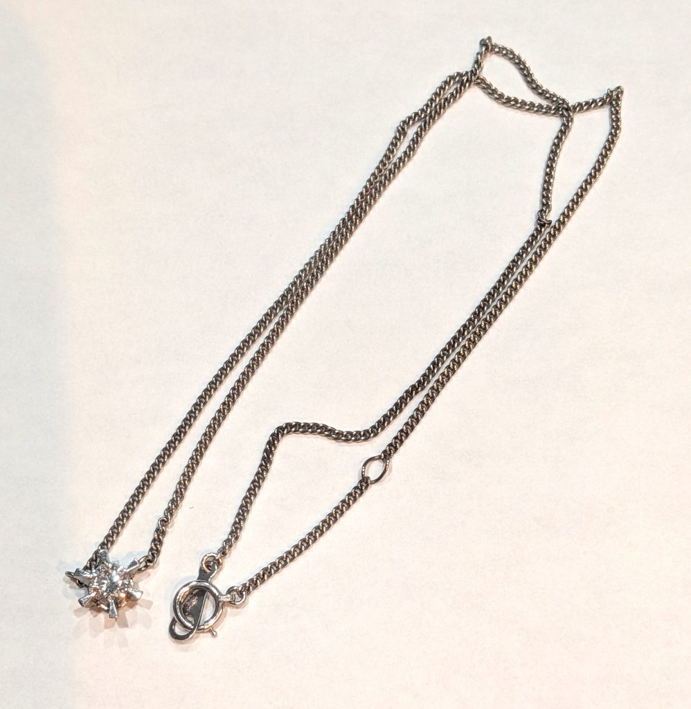 貴金属ジュエリー 買取 PT850 ダイヤモンドネックレス D0.72ct トップPT900