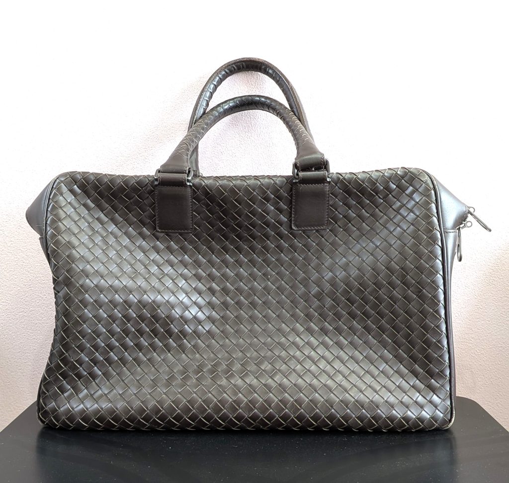 ボッテガヴェネタ 買取 イントレチャート ビジネスバッグ ブラウン 163292