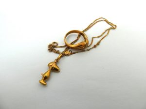 スヌーピーk18金ネックレス k18金指輪 貴金属ジュエリー買取