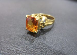 デザインリング 買取 K18 シトリン