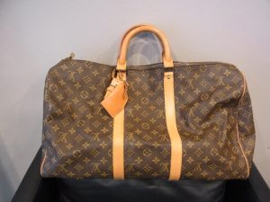 ルイヴィトン 買取 キーポル50 モノグラム M41426 鍵 南京錠 ネームタグ ポワニエ