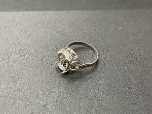 K14WG リング 買取 ホワイトゴールド製 珊瑚ジュエリー