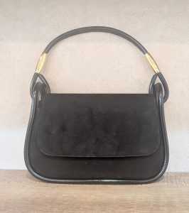 グッチ 買取 ハンドバッグ スエード ブラック 001.2684 袋 カビ