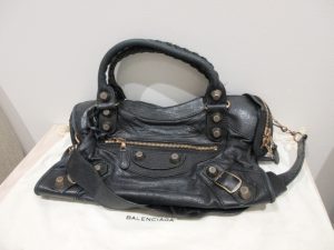 バレンシアガ ジャイアントシティ買取 173084　ブラック 使用感あり