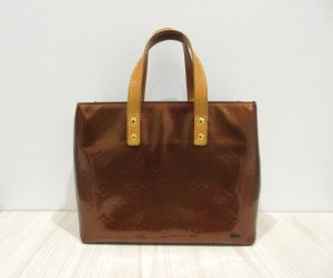 ルイヴィトン リードPM ヴェルニ 買取 ブロンズ M91336 色移り 傷