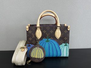 ルイ・ヴィトン LV×YK フ オンザゴーPM モノグラム・パンプキン 草間彌生 M46467
