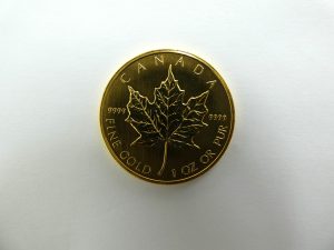 999.9 メイプルリーフ金貨 1オンス 買取価格 NY金4122ドルに急騰