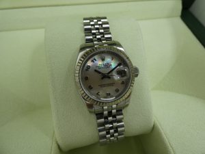 ロレックス デイトジャスト26 179174NA シェルアラビア 傷多 買取