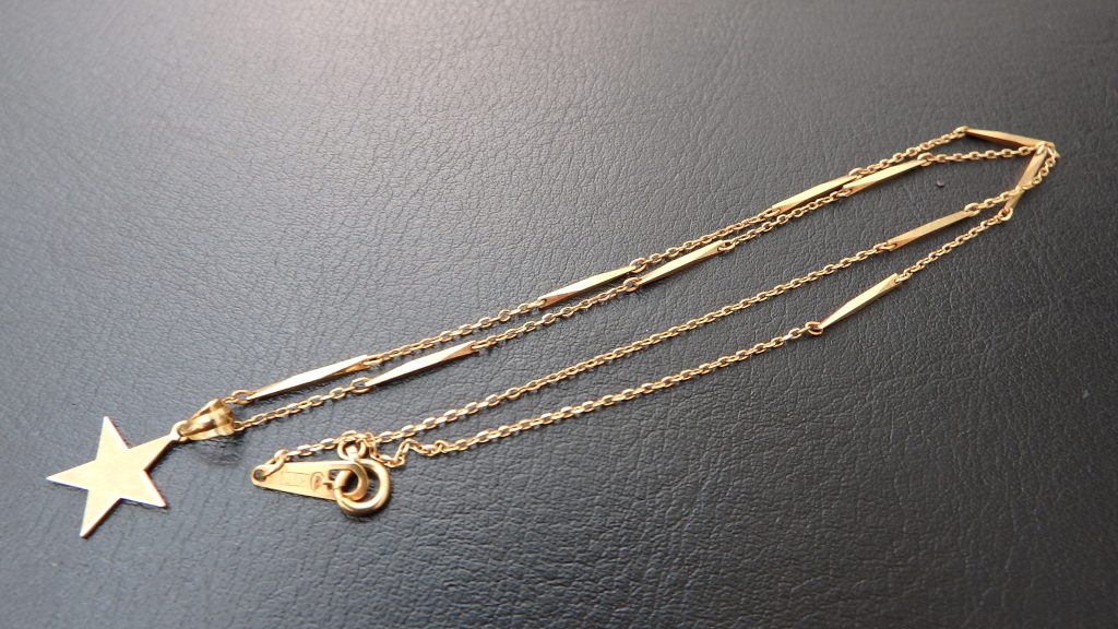 貴金属ジュエリー 買取 K18（750/1000） ネックレス 星モチーフ
