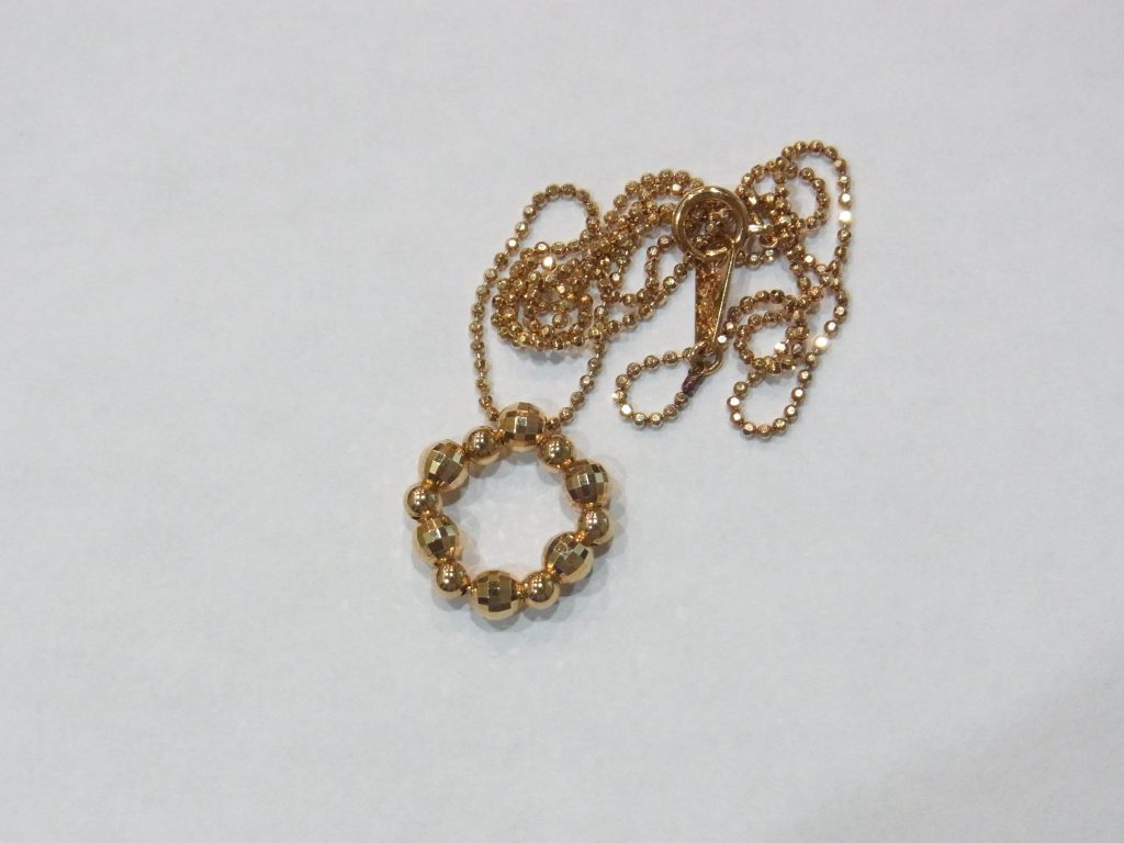 貴金属 買取 K18 ボールチェーン ネックレス 金製品
