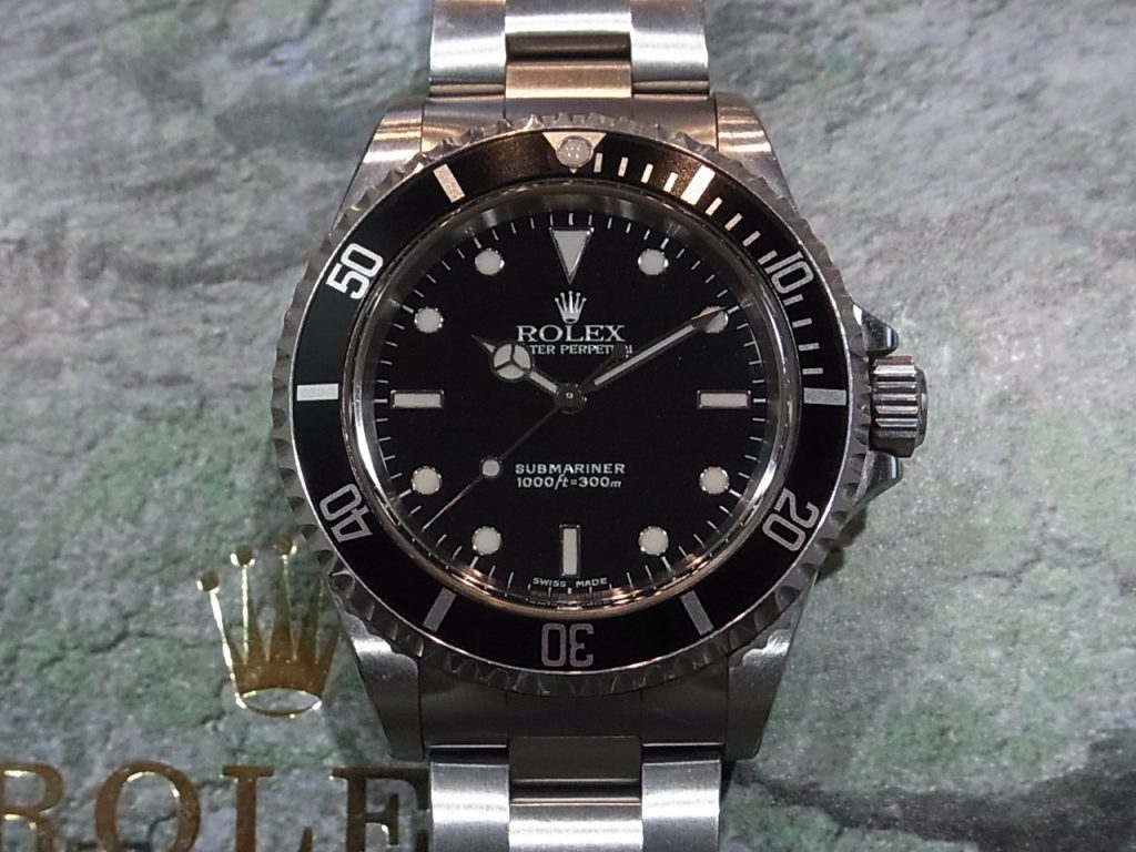 ロレックス サブマリーナー ノンデイト 14060M 不動 裏蓋刻印あり 買取
