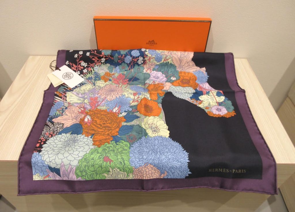 新品未使用 エルメス ガヴロッシュ45　買取 スカーフ ローブレジェール タグ・箱付き