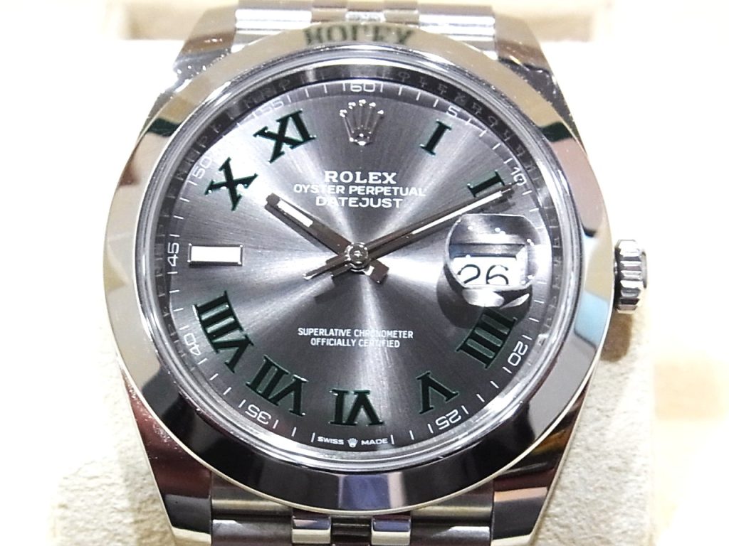ロレックス デイトジャスト41 126300 “ウィンブルドン” JB 買取価格