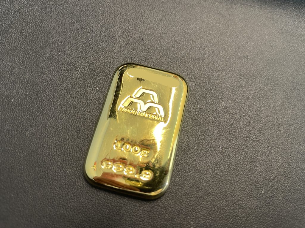 日本マテリアル インゴット 買取 100g 純金バー