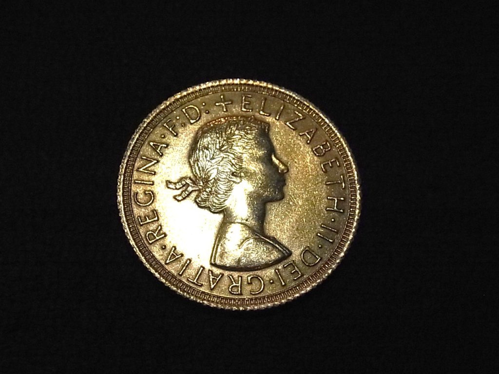 ソブリン金貨買取 K22 コイン 1ポンド 7.9g エリザベス二世