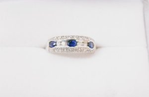 サファイア 買取 ダイヤモンド プラチナ デザイン リング