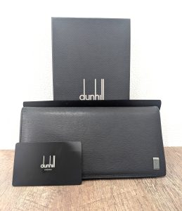 ダンヒル 買取 ロングウォレット レザー ブラック 箱 財布