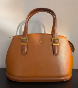 ヴァレンティノ 買取 ハンドバッグ レザー ブラウン Vロゴ ヴィンテージバッグ
