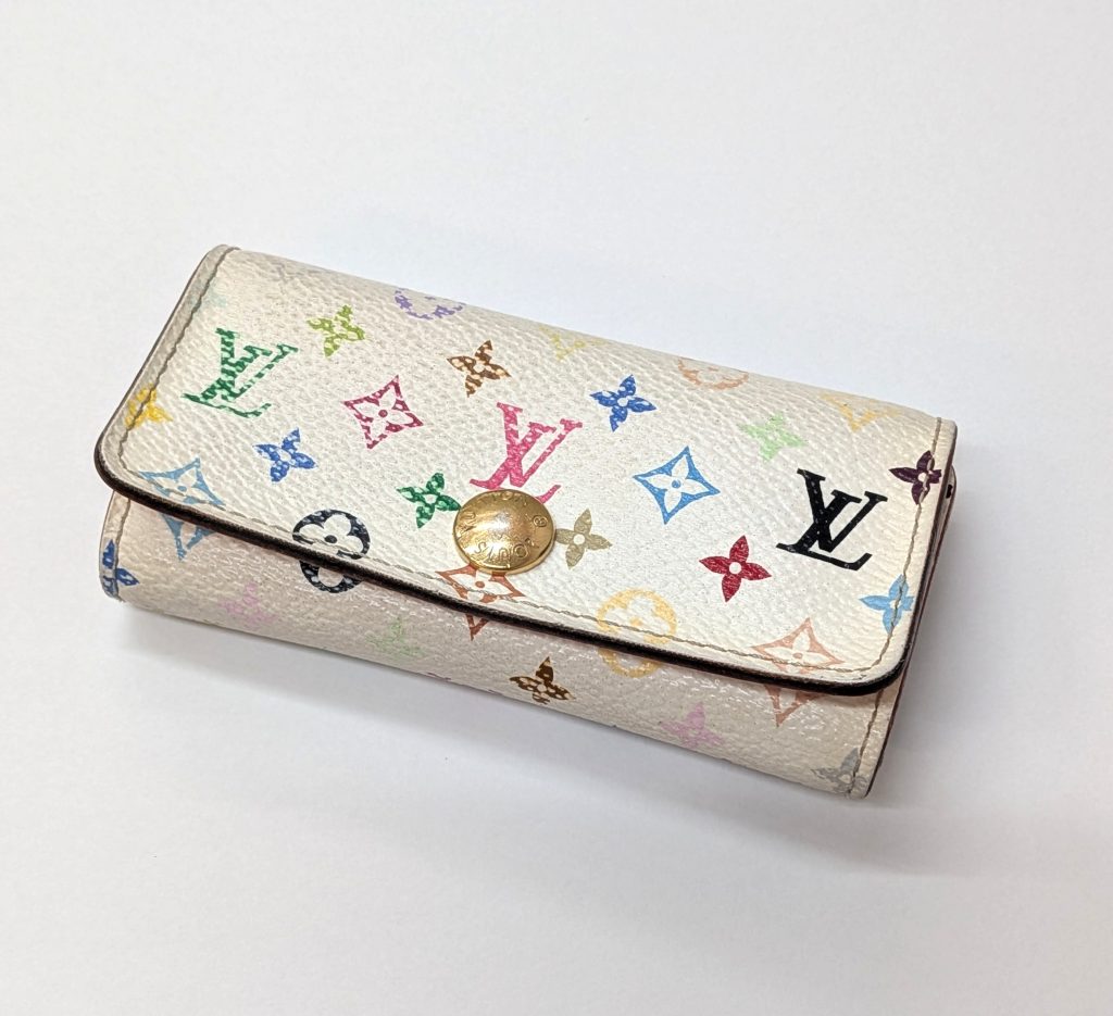 ルイヴィトン 買取 マルチカラー ミュルティクレ4 M60043 キーケース ネーム入り