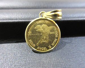 世界の金貨 エンジェルコインペンダントトップ 買取 スイスバンク K24 純金 K18