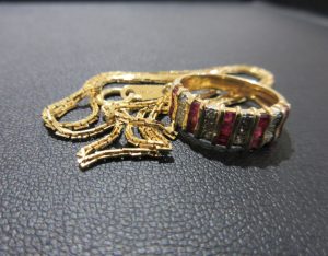 貴金属アクセサリー まとめて買取 K18 Pt900コンビ ネックレス リング