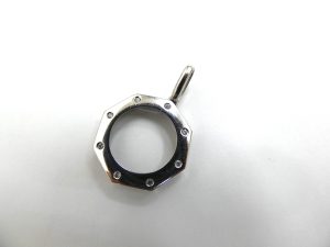プラチナPt900コインネックレス枠ダイヤ入り 買取