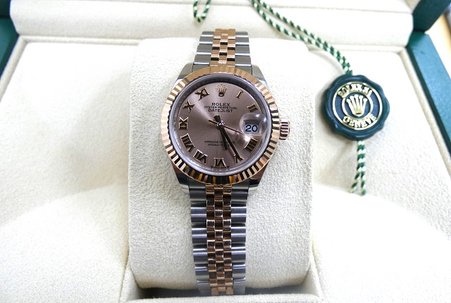 ロレックス 279171  デイトジャスト 28 ローマロゼ文字盤 ジュビリーブレス買取