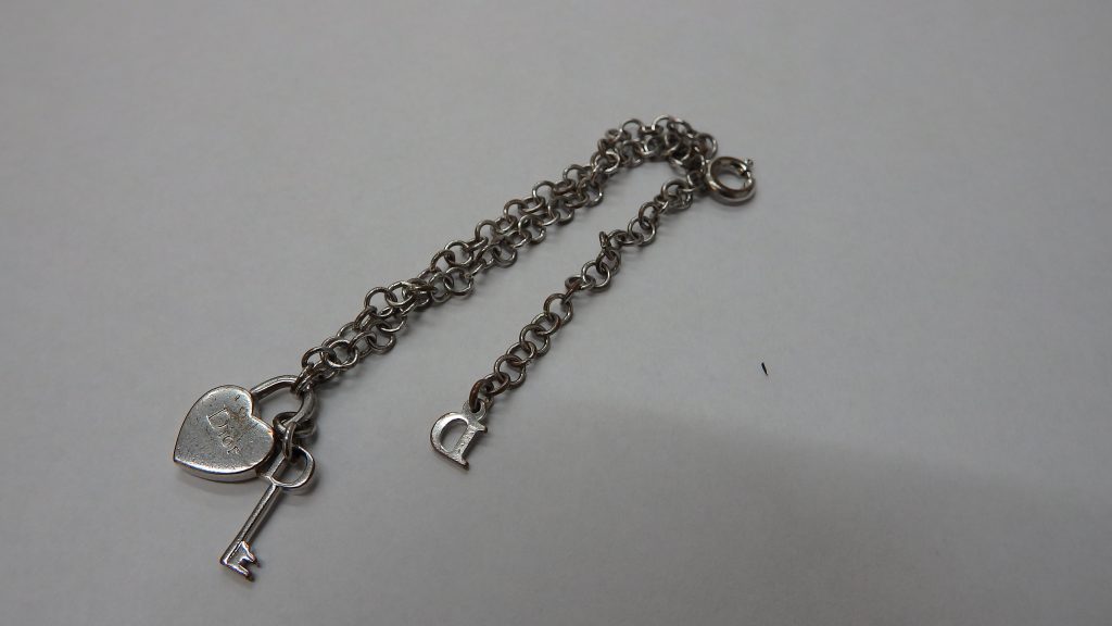 ディオール 買取 ブレスレット ハート＆キー SV925