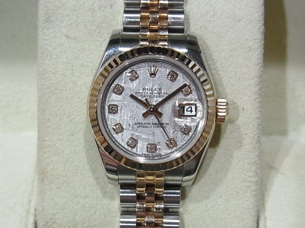 ロレックス デイトジャスト26 179171G メテオライト 2010年頃製 買取