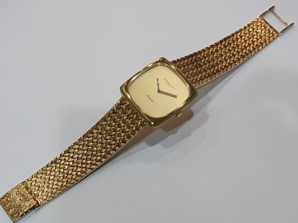オーデマピゲ 18金無垢時計 クッションケース メッシュベルト 買取価格