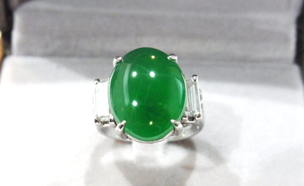 ヒスイ 買取 ダイヤモンド プラチナ デザイン リング