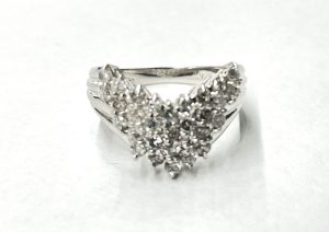 プラチナ買取 メレダイヤモンド デザイン リング