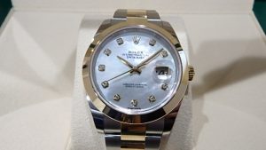 ロレックス デイトジャスト41 YGコンビ 126303 シェル10PD 買取価格