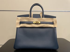 エルメス 買取 バーキン25 ブリュードプリュス スイフト ゴールド金具 K刻印