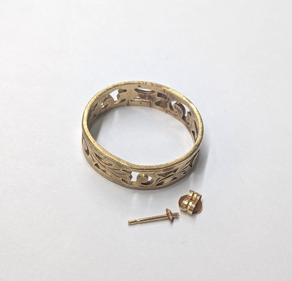 貴金属 K18 買取 18金 リング＆ピアス 金製品