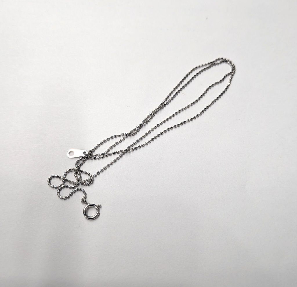 貴金属 K18WG 買取 ホワイトゴールド ネックレス 金製品